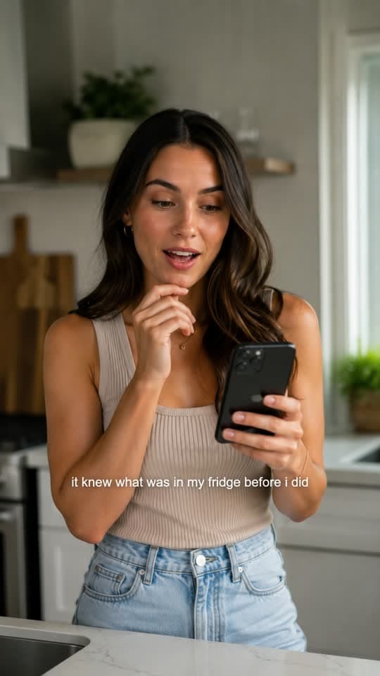 A vertical UGC ad exported from Reelfinn, with its caption burned in.